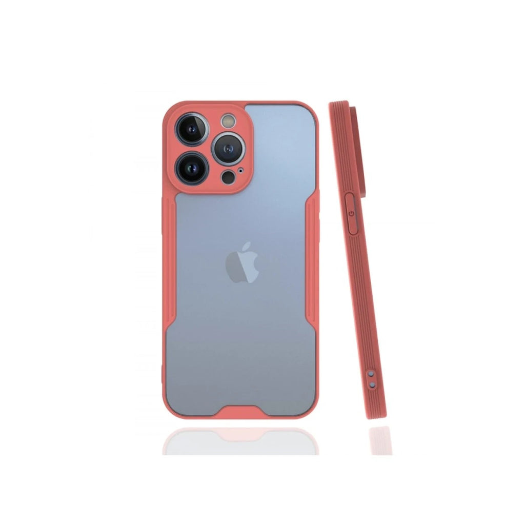 Mey İthalat® iPhone 13 Pro Kılıf Platin Silikon - Pembe