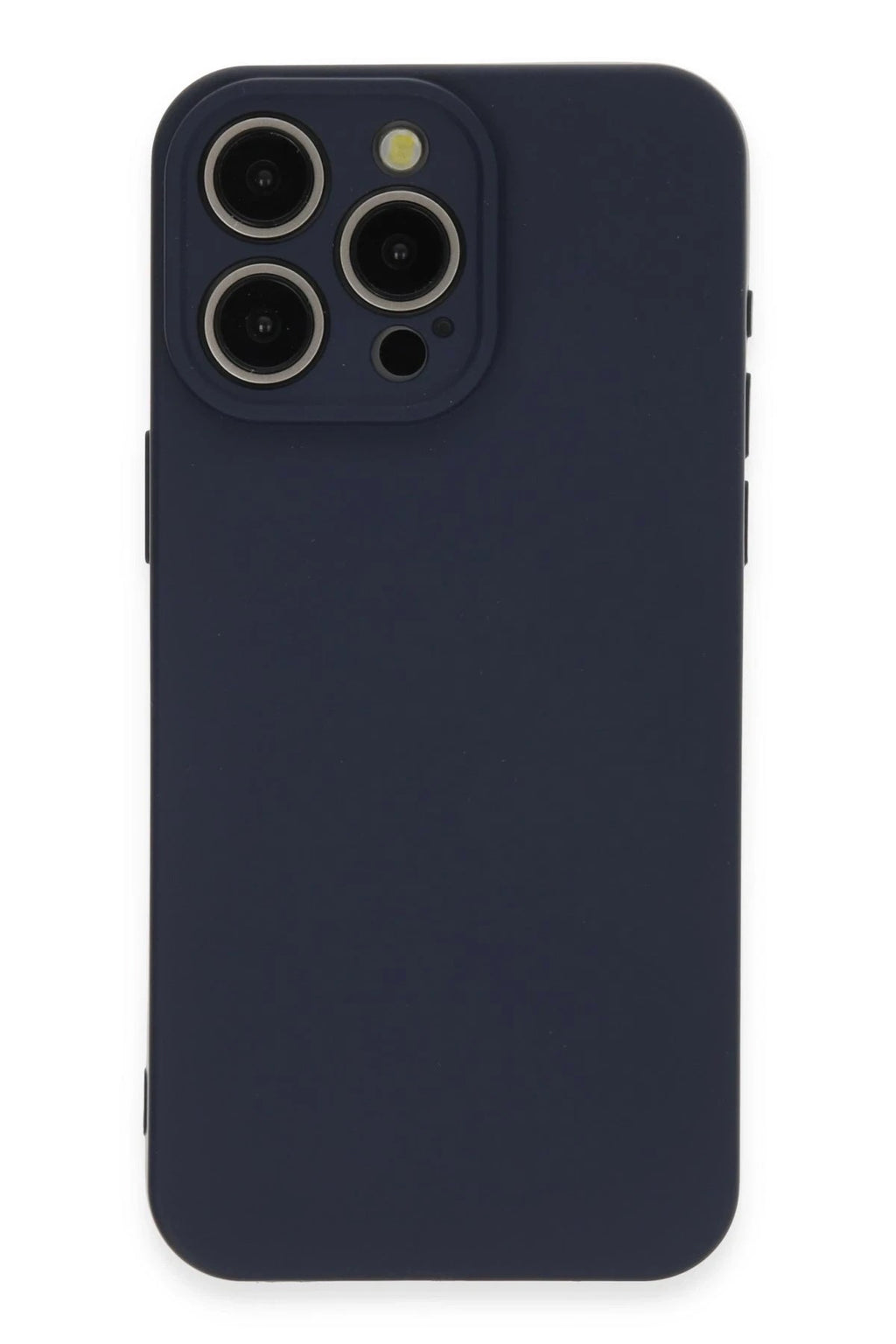 Mey İthalat® iPhone 15 Pro Max Kılıf Nano içi Kadife Silikon - Lacivert