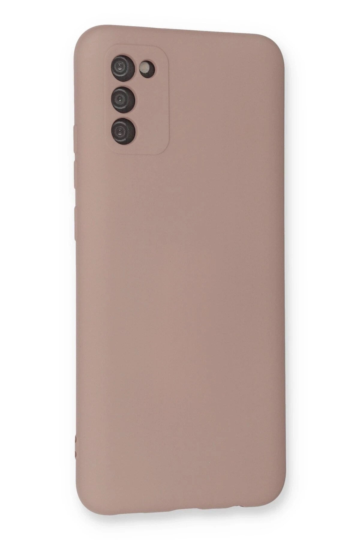 Mey İthalat® Samsung Galaxy A03S Kılıf Nano içi Kadife Silikon - Pudra