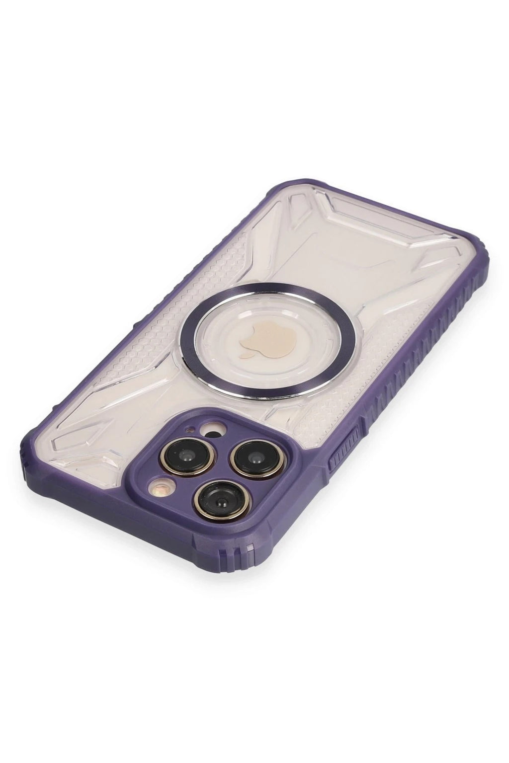 Mey İthalat® iPhone 12 Pro Kılıf Prag Magneticsafe Kapak - Derin Mor