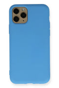 Mey İthalat® iPhone 11 Pro Kılıf Nano içi Kadife Silikon - Mavi