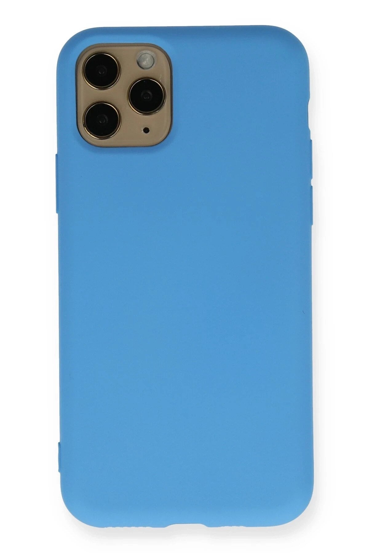 Mey İthalat® iPhone 11 Pro Kılıf Nano içi Kadife Silikon - Mavi