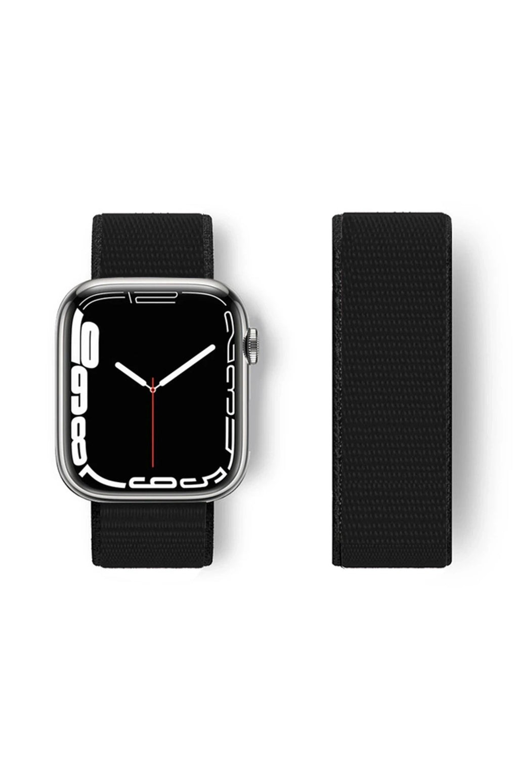 Mey İthalat® Watch 38mm Hasırlı Cırtcırtlı Kordon - Siyah