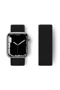Mey İthalat® Watch 38mm Hasırlı Cırtcırtlı Kordon - Siyah