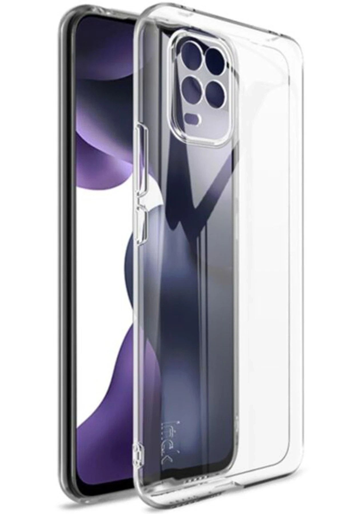 Mey İthalat® Mi 10 Lite Kılıf Lüx Şeffaf Silikon - Şeffaf