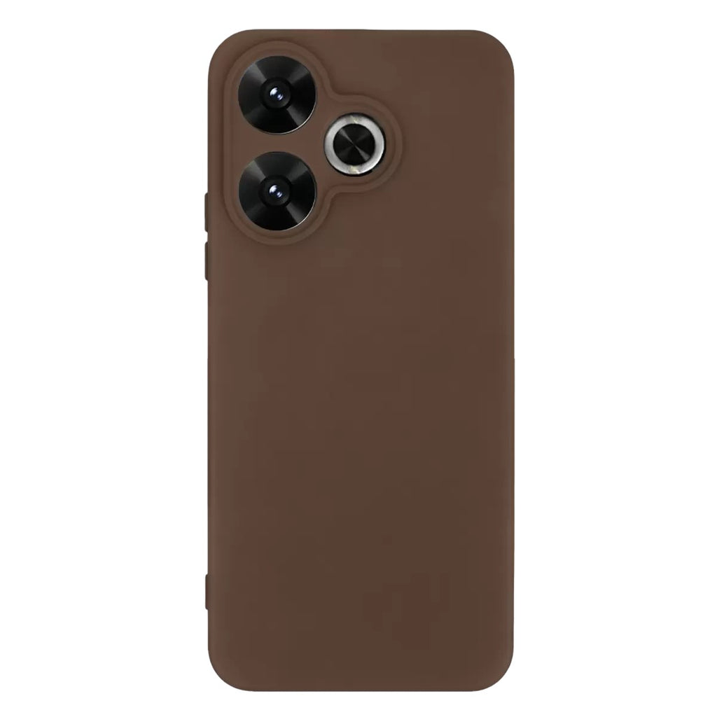 Mey İthalat® Redmi 13 4G Kılıf First Silikon - Kahverengi