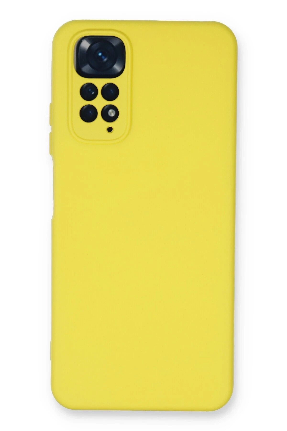 Mey İthalat® Redmi Note 11 Kılıf Nano içi Kadife Silikon - Sarı