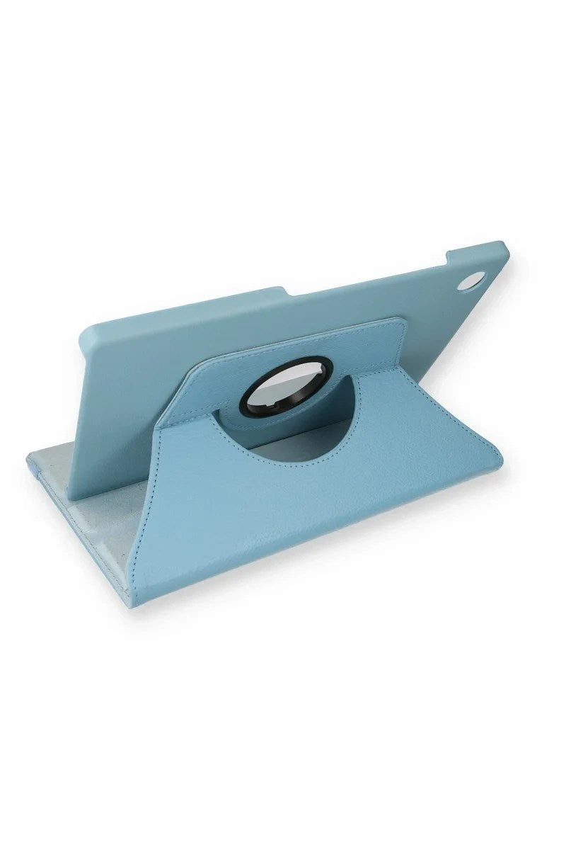 Mey İthalat® Samsung Galaxy Tab A9 Plus Kılıf 360 Tablet Deri Kılıf - Turkuaz