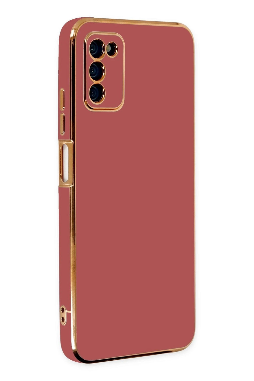 Mey İthalat® Samsung Galaxy A03S Kılıf Volet Silikon - Kırmızı
