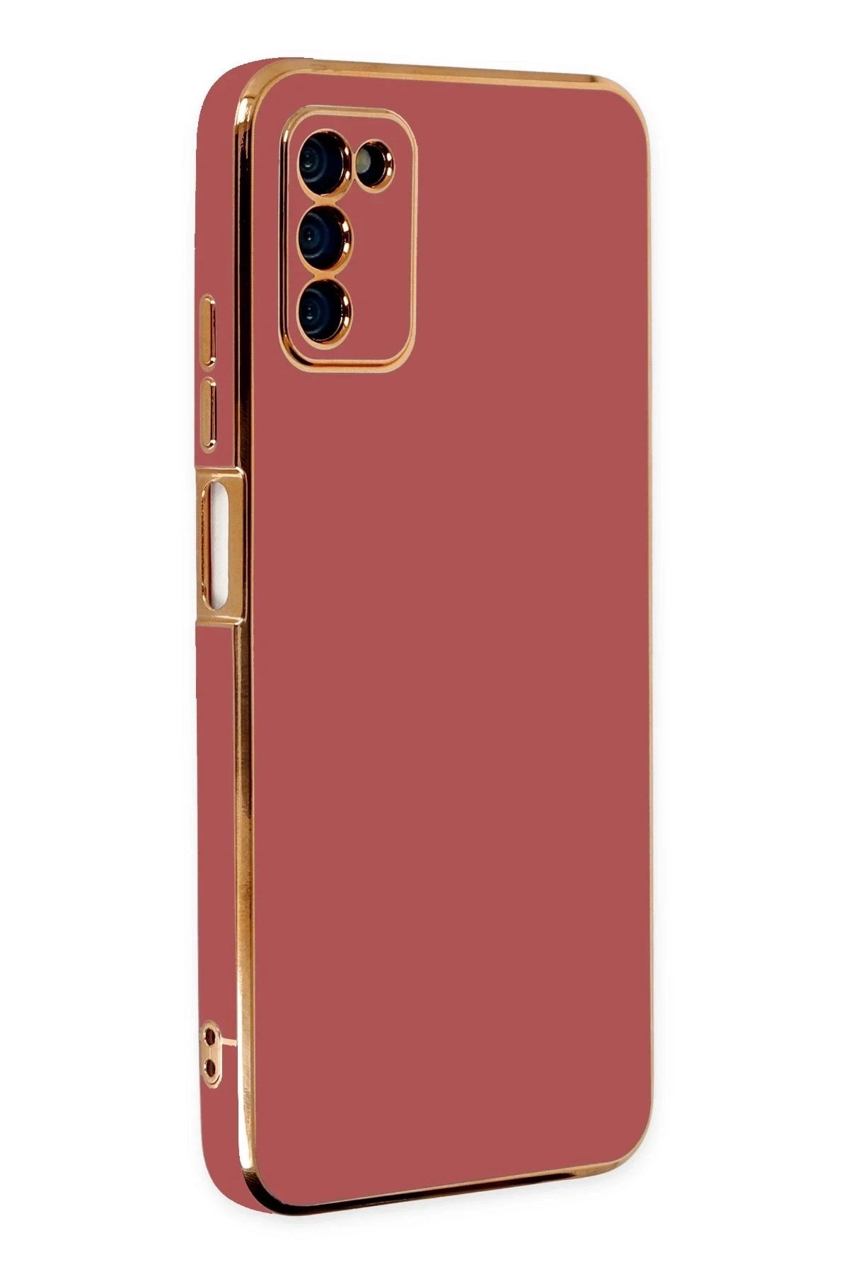 Mey İthalat® Samsung Galaxy A03S Kılıf Volet Silikon - Kırmızı