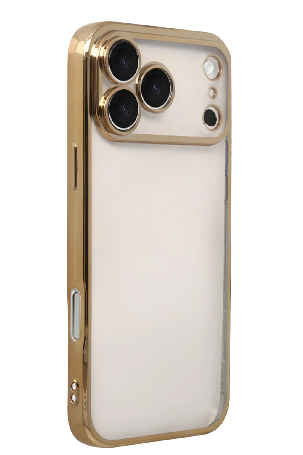 Mey İthalat® iPhone 17 Pro Max Lensli Silikon - Gold