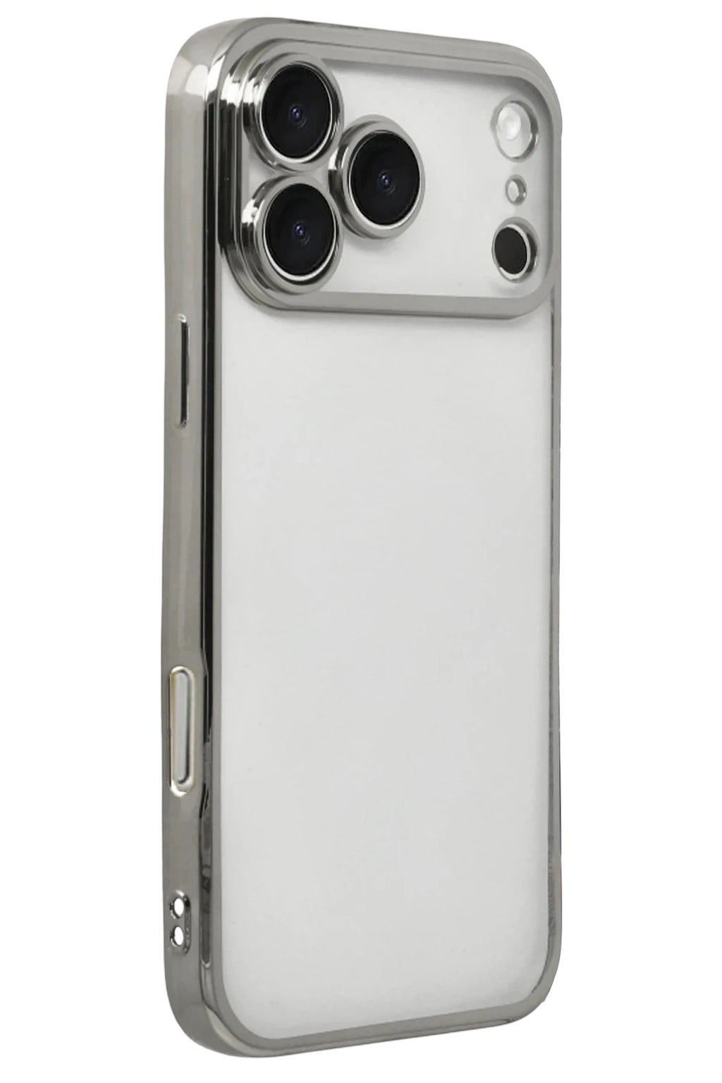 Mey İthalat® iPhone 17 Pro Max Lensli Silikon - Gümüş
