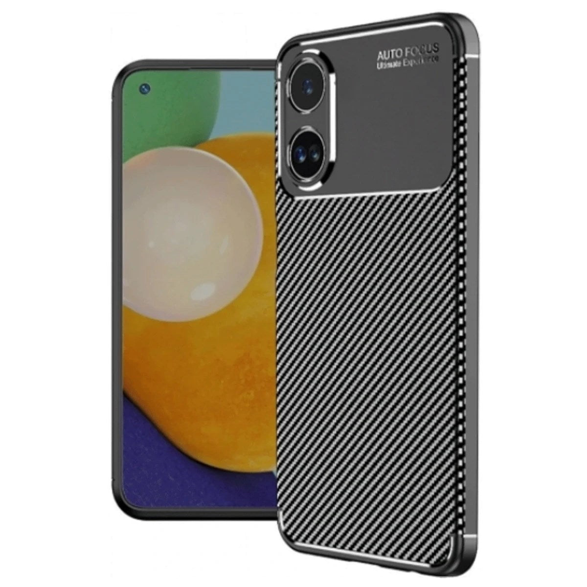Mey İthalat® A38 Kılıf Auto Focus Karbon Kapak - Siyah