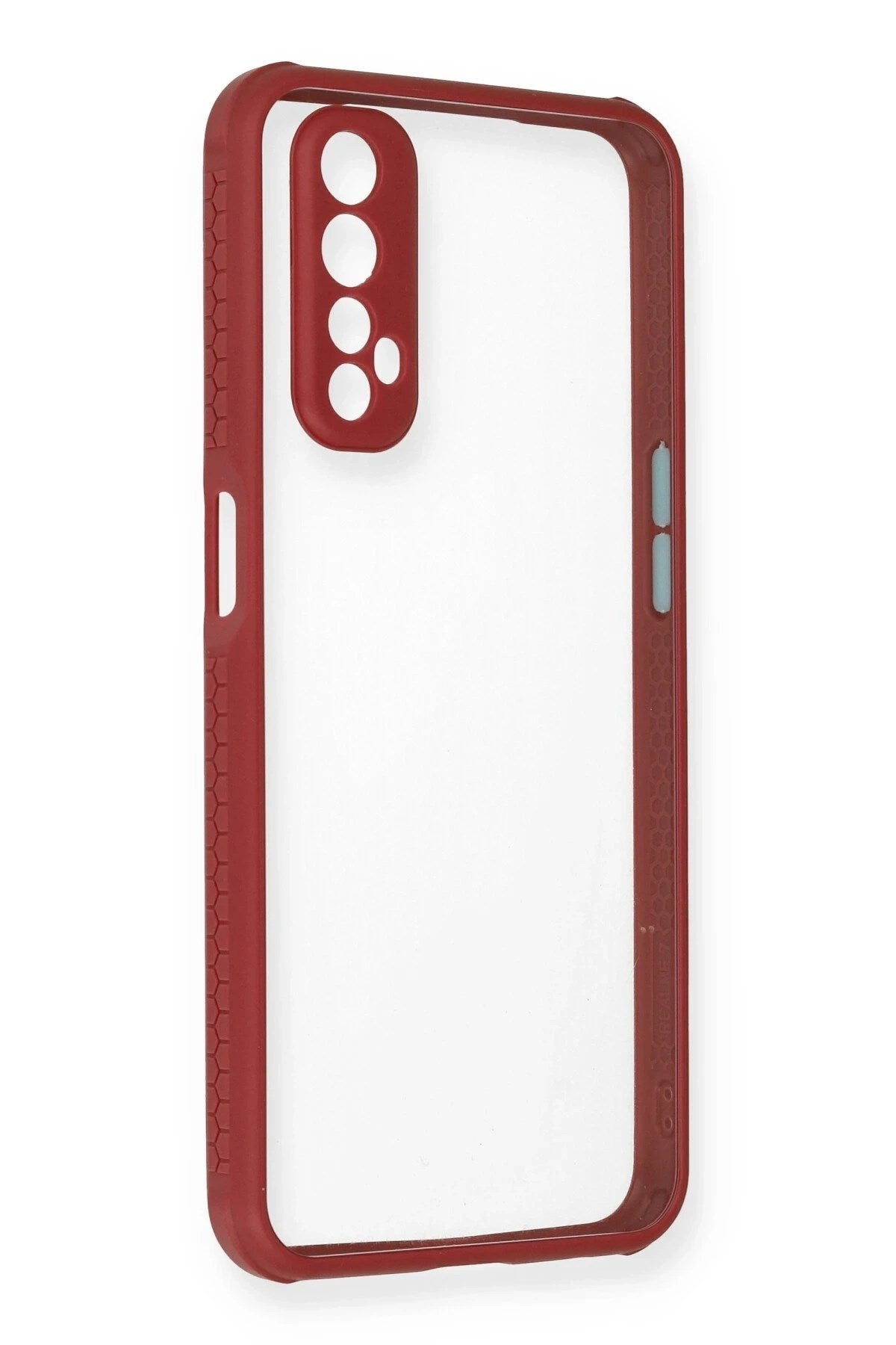 Mey İthalat® Realme 7 Kılıf Miami Şeffaf Silikon - Fuşya