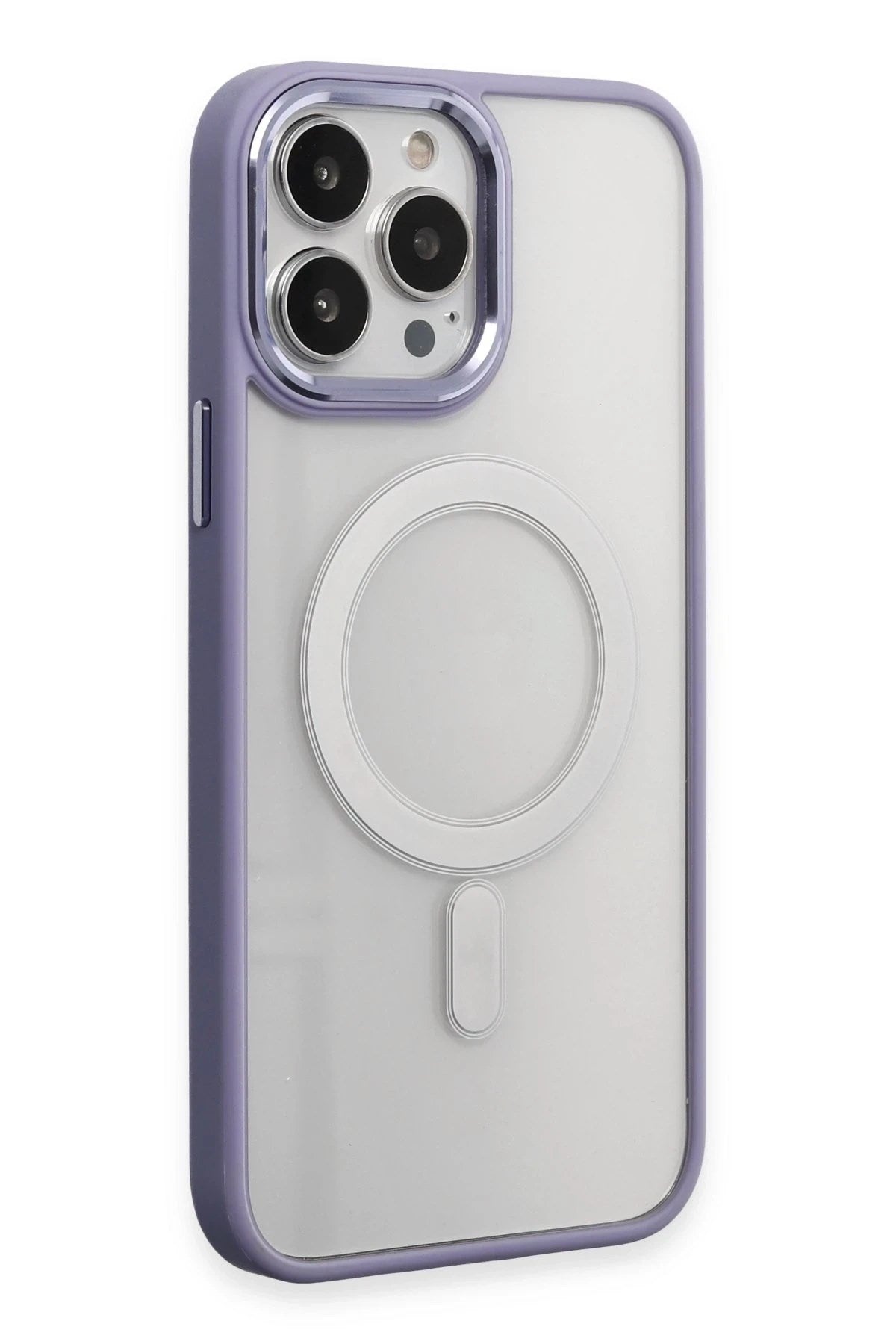Mey İthalat® iPhone 15 Pro Max Kılıf Room Magneticsafe Silikon - Lila