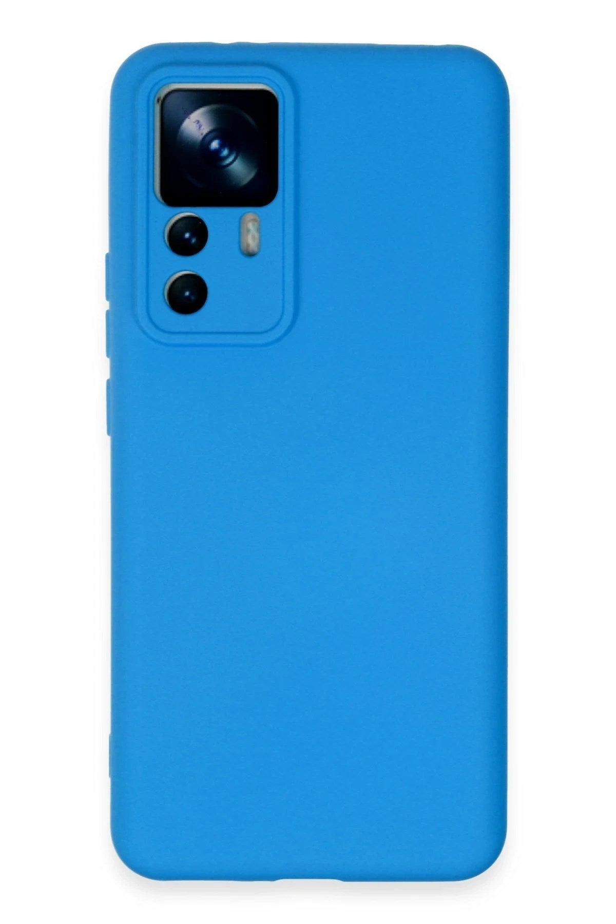 Mey İthalat® Mi 12T Pro Kılıf Nano içi Kadife Silikon - Mavi