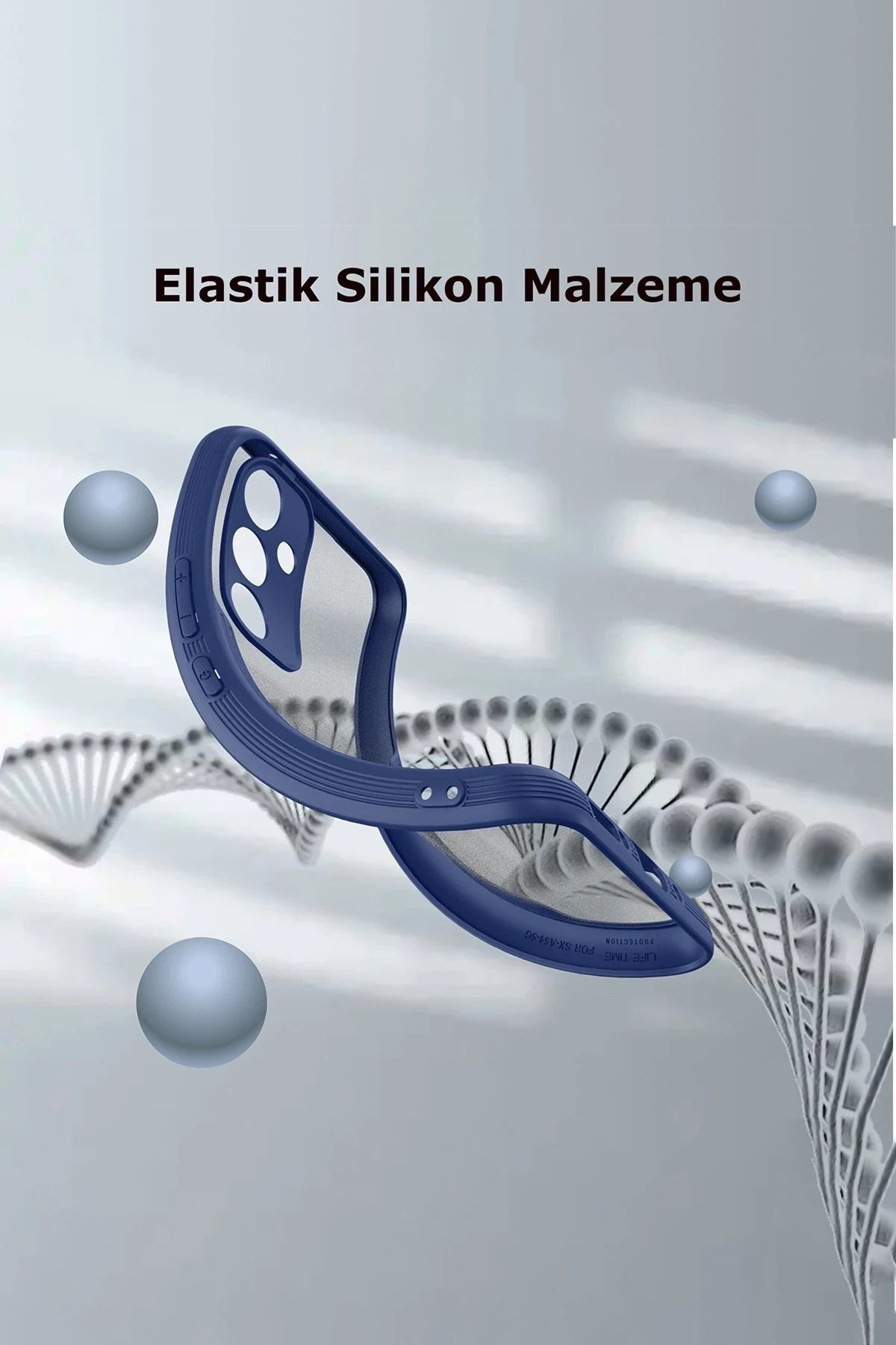 Mey İthalat® Samsung Galaxy A24 4G Kılıf Platin Silikon - Mavi