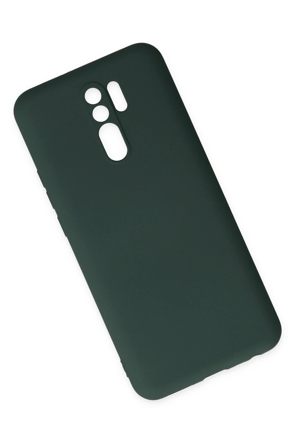 Mey İthalat® Redmi 9 Kılıf Nano içi Kadife Silikon - Koyu Yeşil