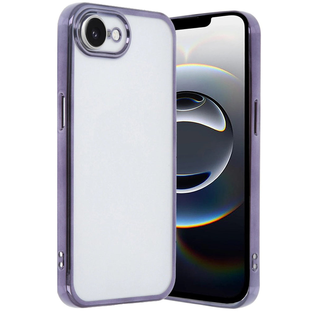 Mey İthalat® iPhone 16E Kılıf Lensli Silikon - Mor