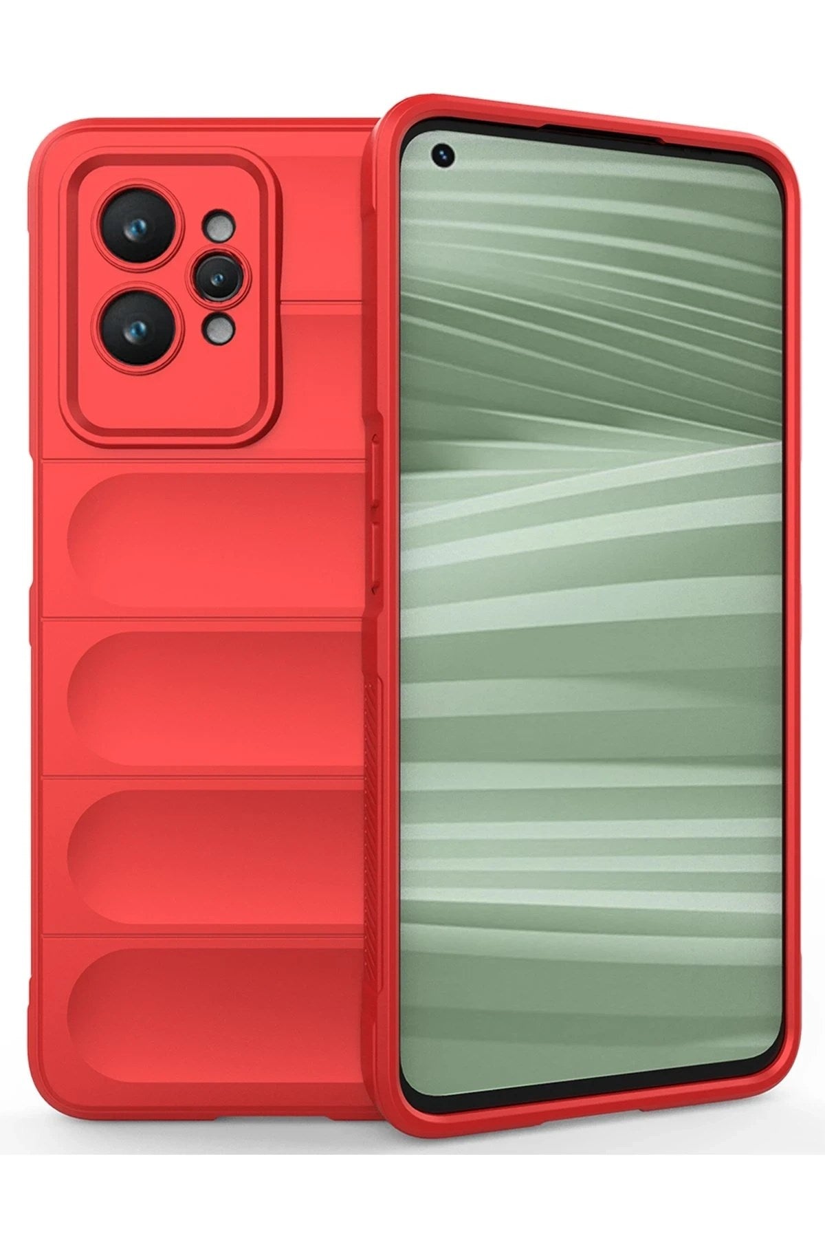 Mey İthalat® Realme GT2 Pro 5G Kılıf Optimum Silikon - Kırmızı