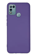 Mey İthalat® İnfinix Hot 10 Play Kılıf Nano içi Kadife Silikon - Mor