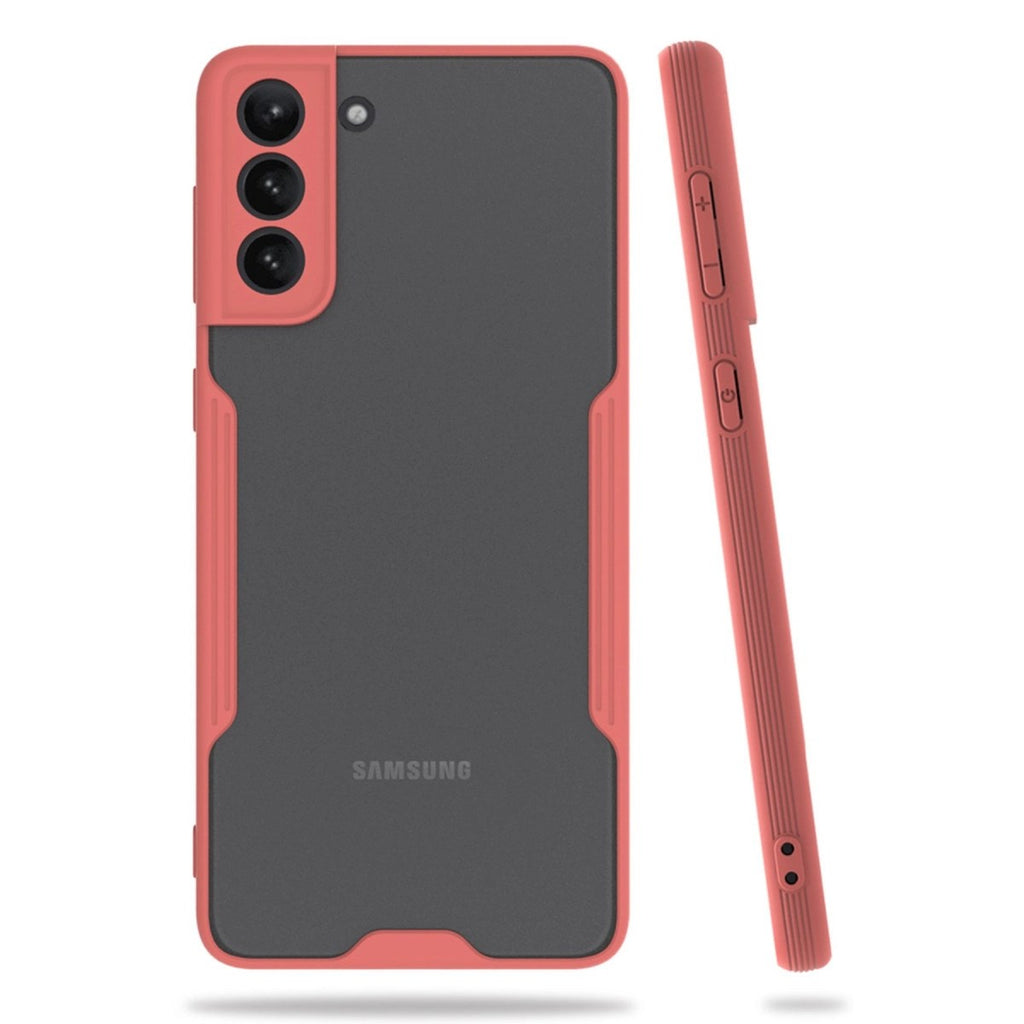 Mey İthalat® Samsung Galaxy S21 Plus Kılıf Platin Silikon - Pembe