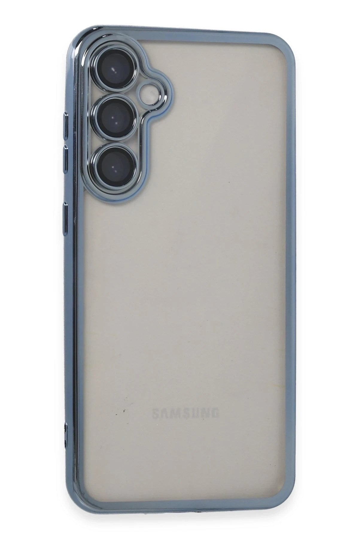 Mey İthalat® Samsung Galaxy S23 FE Kılıf Lensli Silikon - Açık Mavi