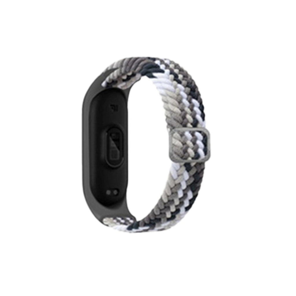 Mey İthalat® Mi Band 6 Star Kordon - Gri-Siyah