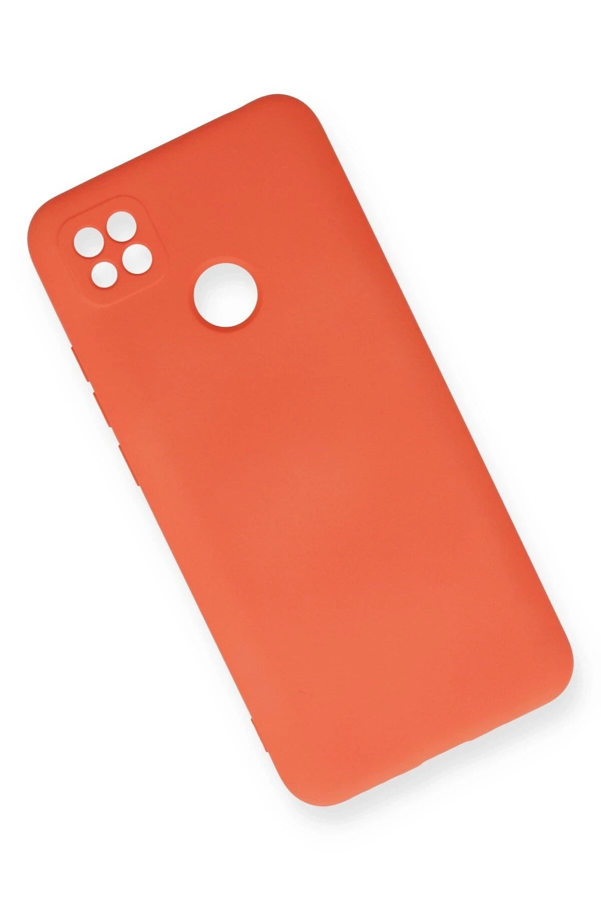 Mey İthalat® Redmi 9C Kılıf Nano içi Kadife Silikon - Turuncu