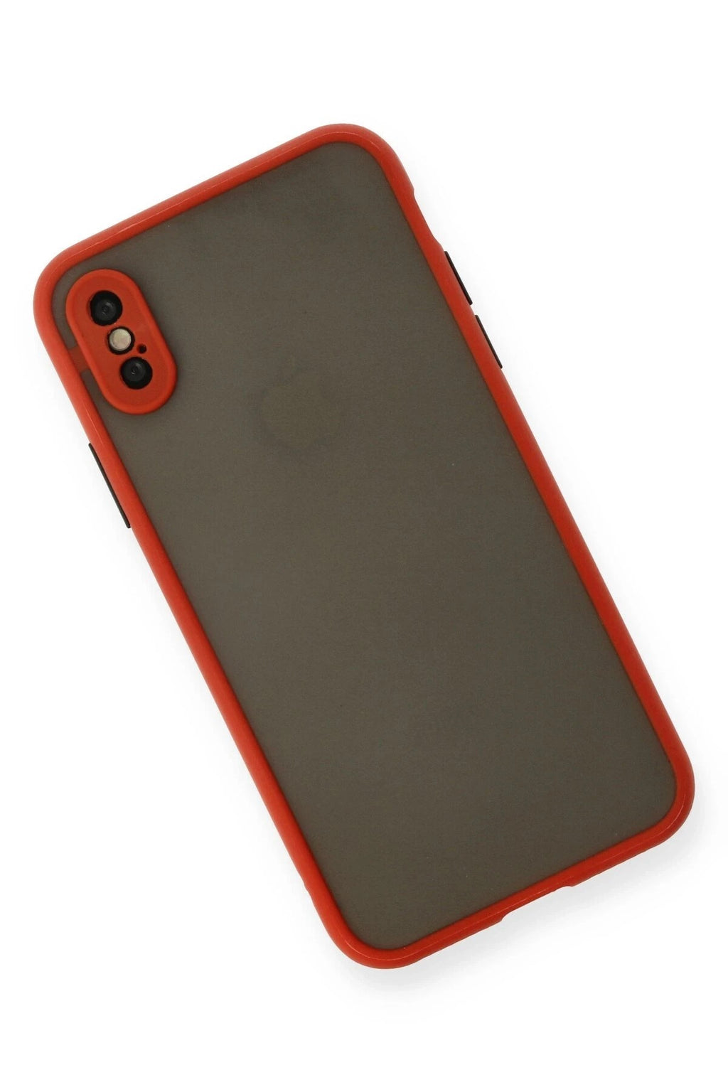 Mey İthalat® iPhone X Kılıf Montreal Silikon Kapak - Kırmızı