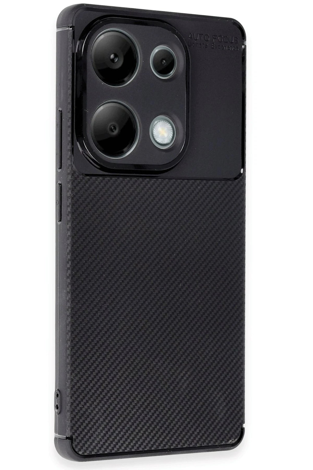 Mey İthalat® Redmi Note 13 Pro 4G Kılıf Auto Focus Karbon Kapak - Siyah