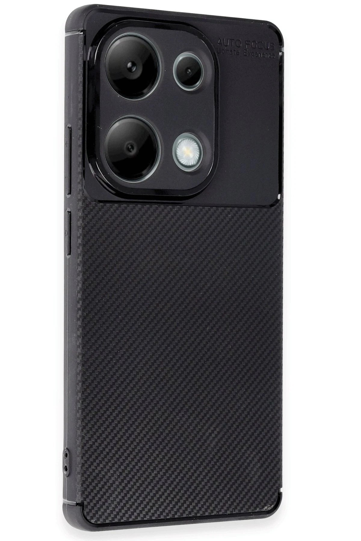 Mey İthalat® Redmi Note 13 Pro 4G Kılıf Auto Focus Karbon Kapak - Siyah