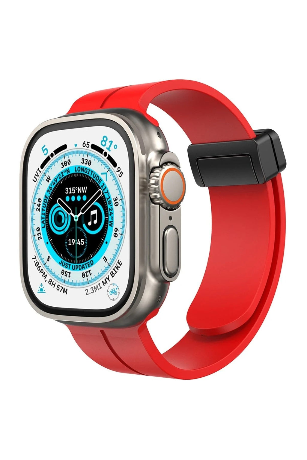Mey İthalat® Watch 38mm KR412 Elegance Stylısh Kordon - Kırmızı