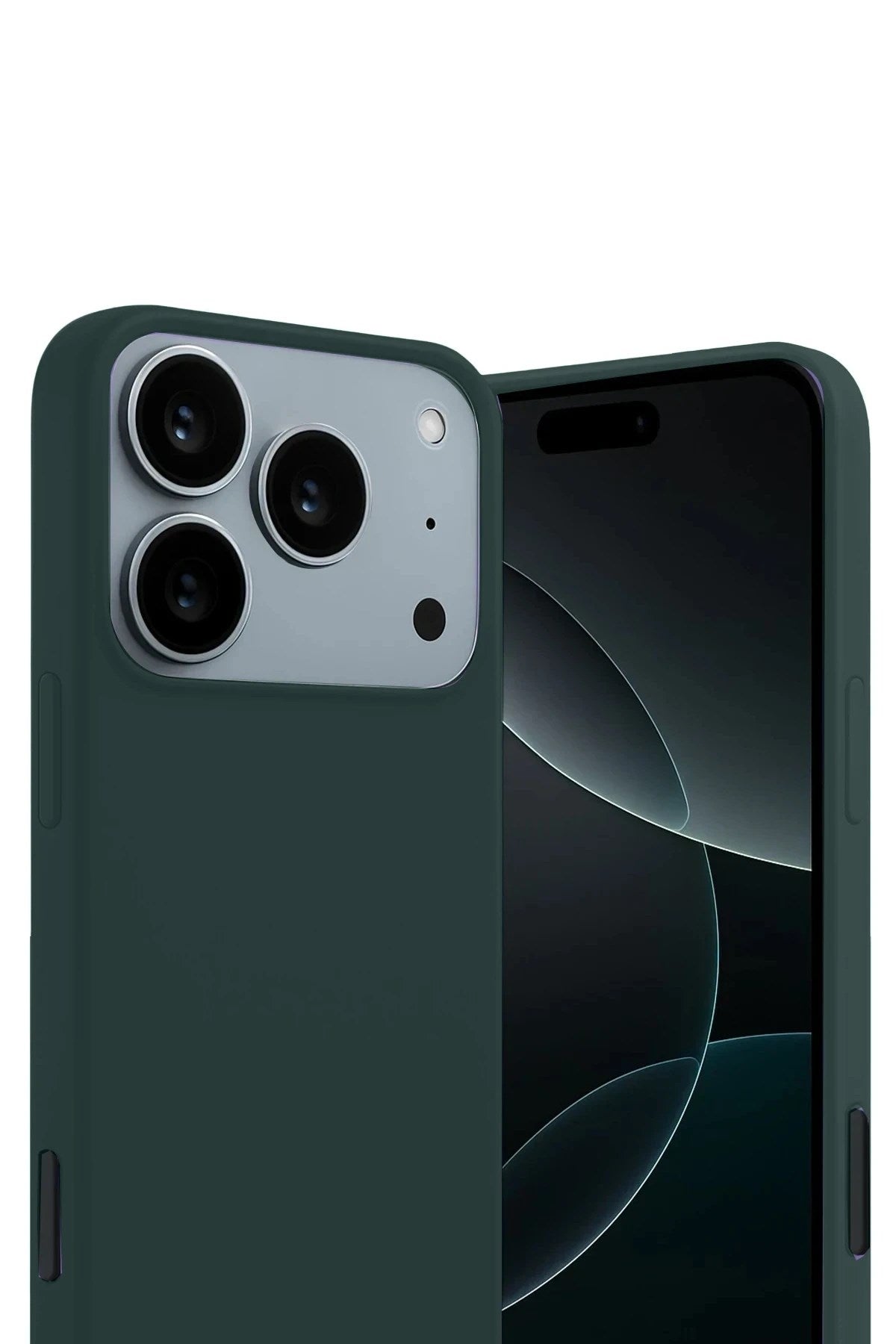 Mey İthalat® iPhone 17 Pro First Silikon - Koyu Yeşil