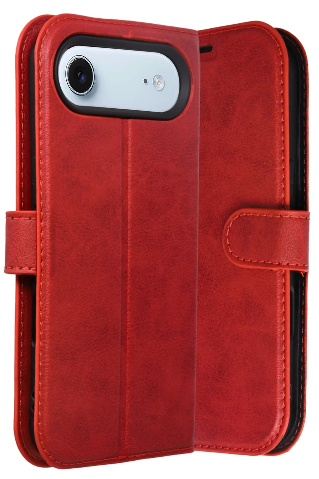 Mey İthalat® iPhone 17 Air Trend S Plus Kapaklı Kılıf - Kırmızı