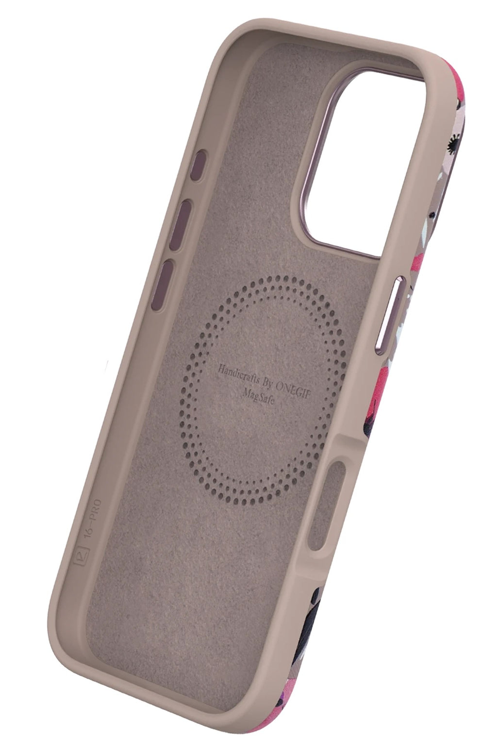Mey İthalat® iPhone 15 Pro Flower Series Magsafe Kapak - Pembe