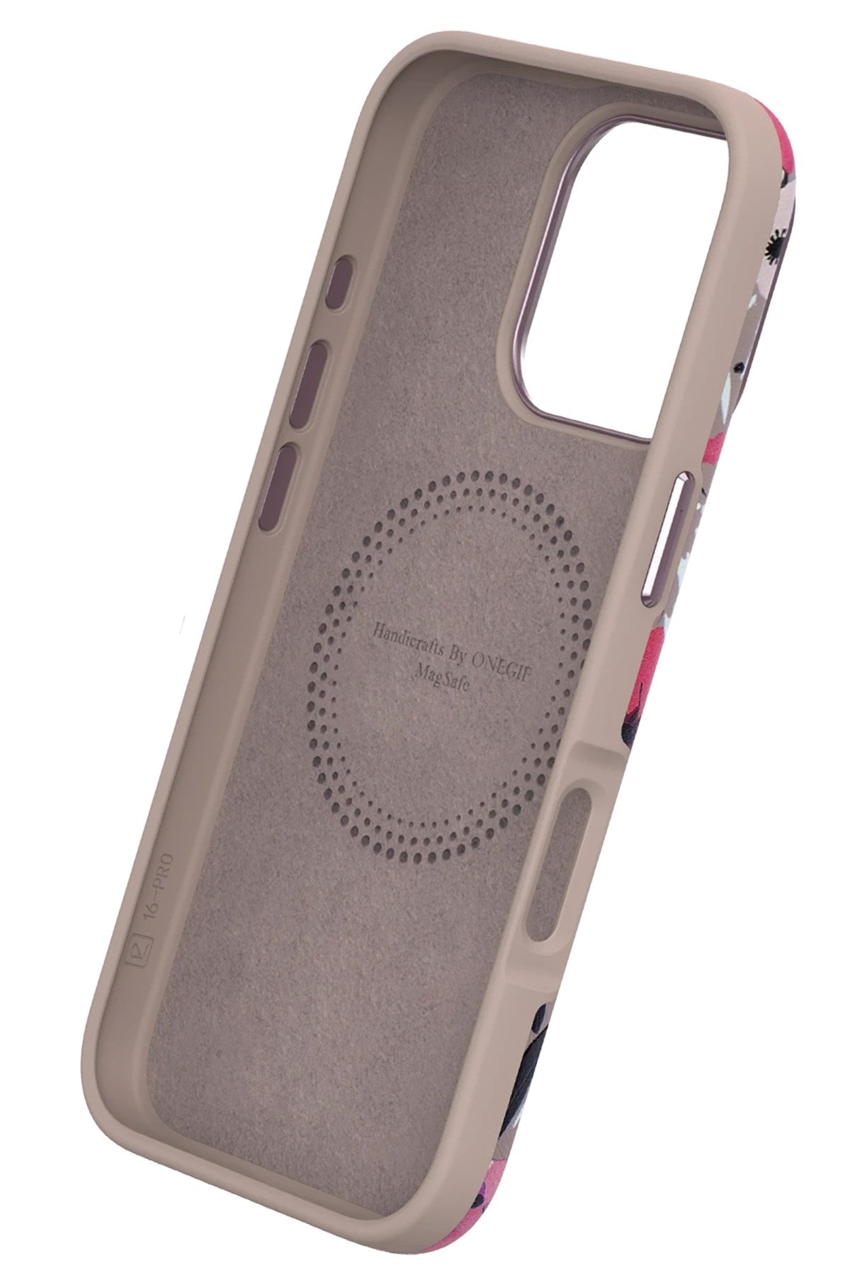 Mey İthalat® iPhone 15 Pro Flower Series Magsafe Kapak - Pembe