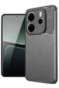 Mey İthalat® Redmi Note 14 4G Kılıf Auto Focus Karbon Kapak - Gri