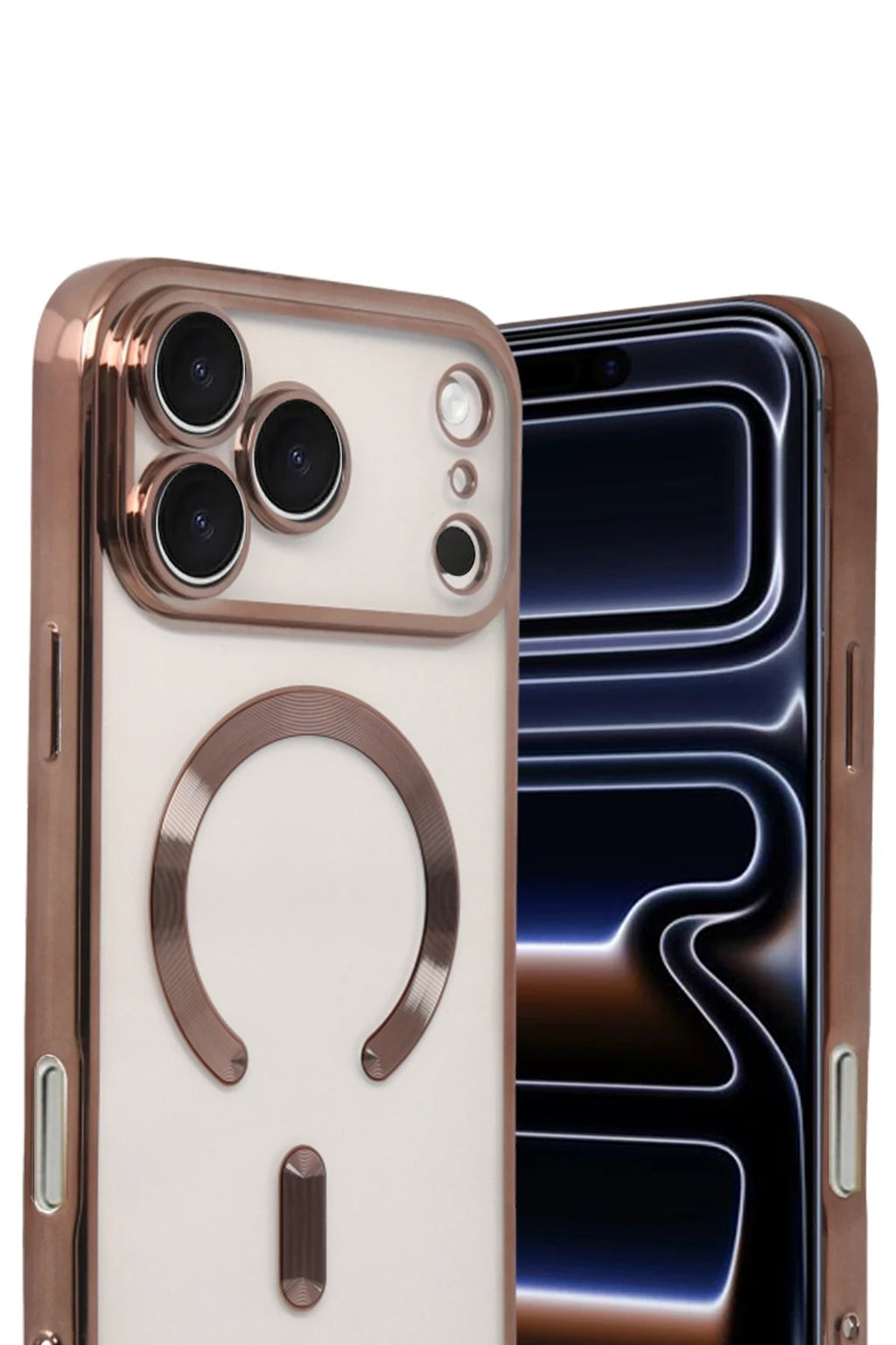 Mey İthalat® iPhone 17 Pro Max Kross Magneticsafe Kapak - Çöl Titanyum