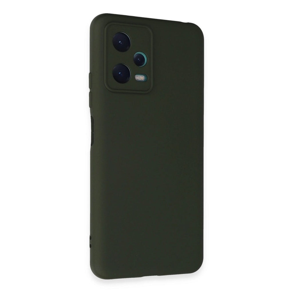 Mey İthalat® Redmi Note 12 5G Kılıf Nano içi Kadife Silikon - Koyu Yeşil