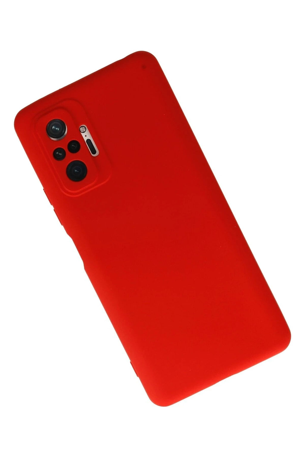 Mey İthalat® Redmi Note 10 Pro Kılıf Nano içi Kadife Silikon - Kırmızı
