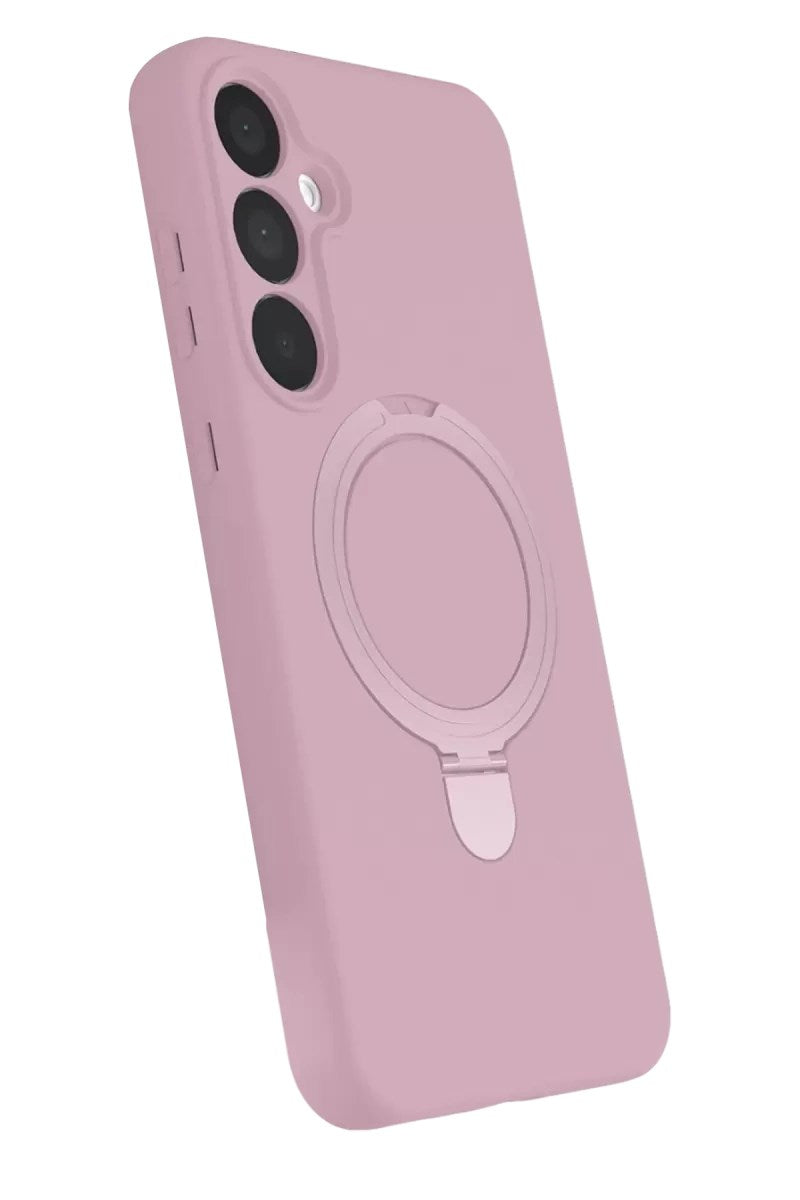 Mey İthalat® Samsung Galaxy A16 5G Regal Magsafe Standlı Kapak - Açık Pembe