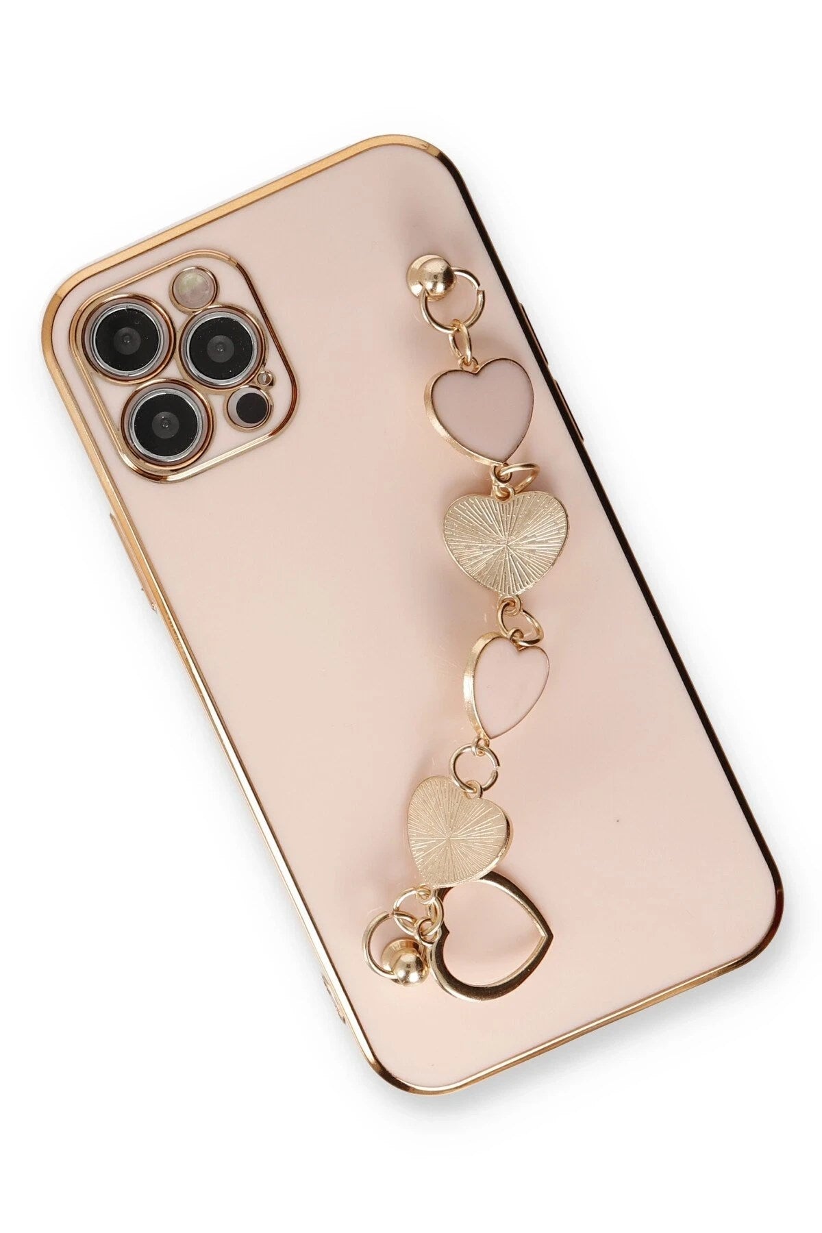 Mey İthalat® iPhone 12 Pro Kılıf Esila Silikon - Pudra