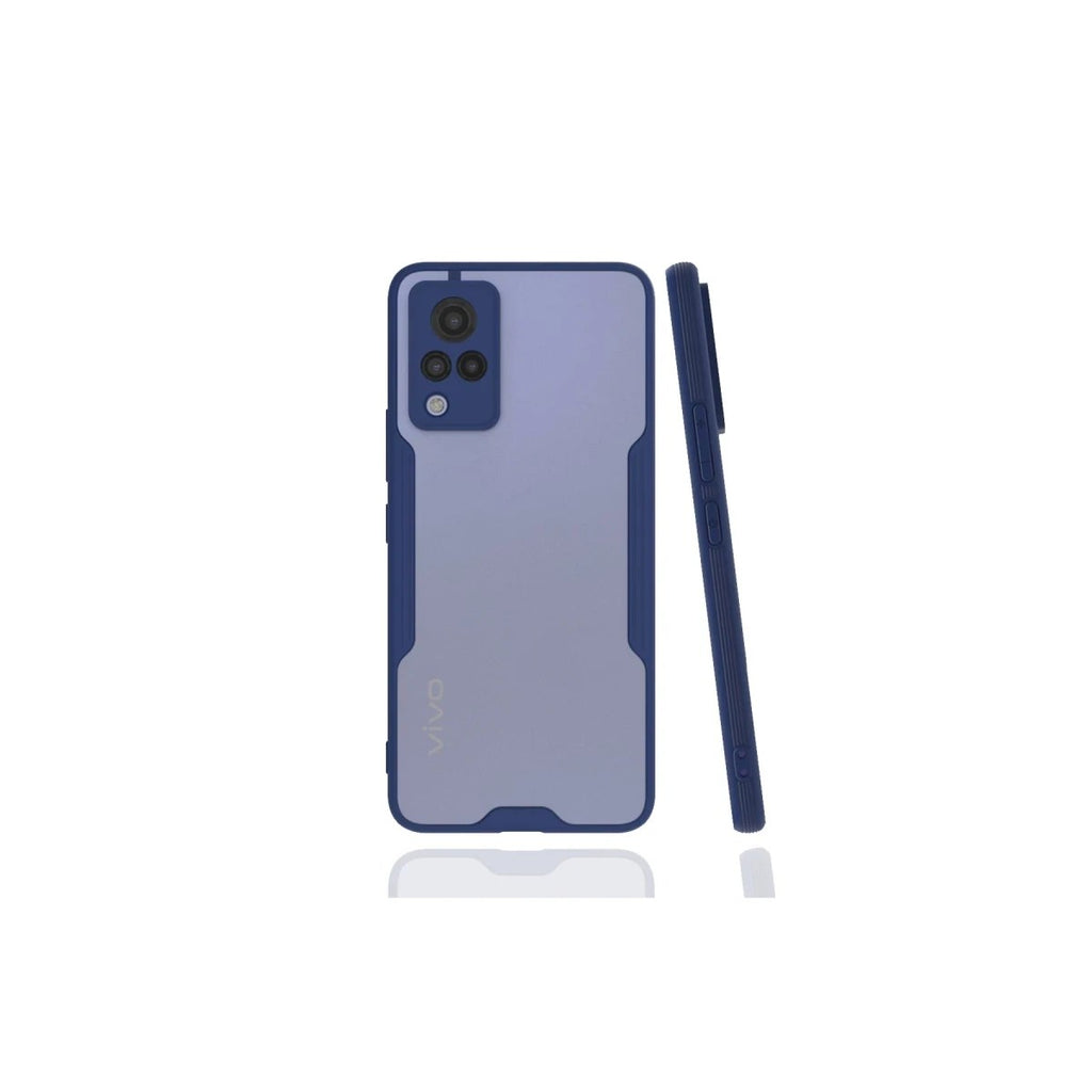 Mey İthalat® Vivo V21 Kılıf Platin Silikon - Lacivert