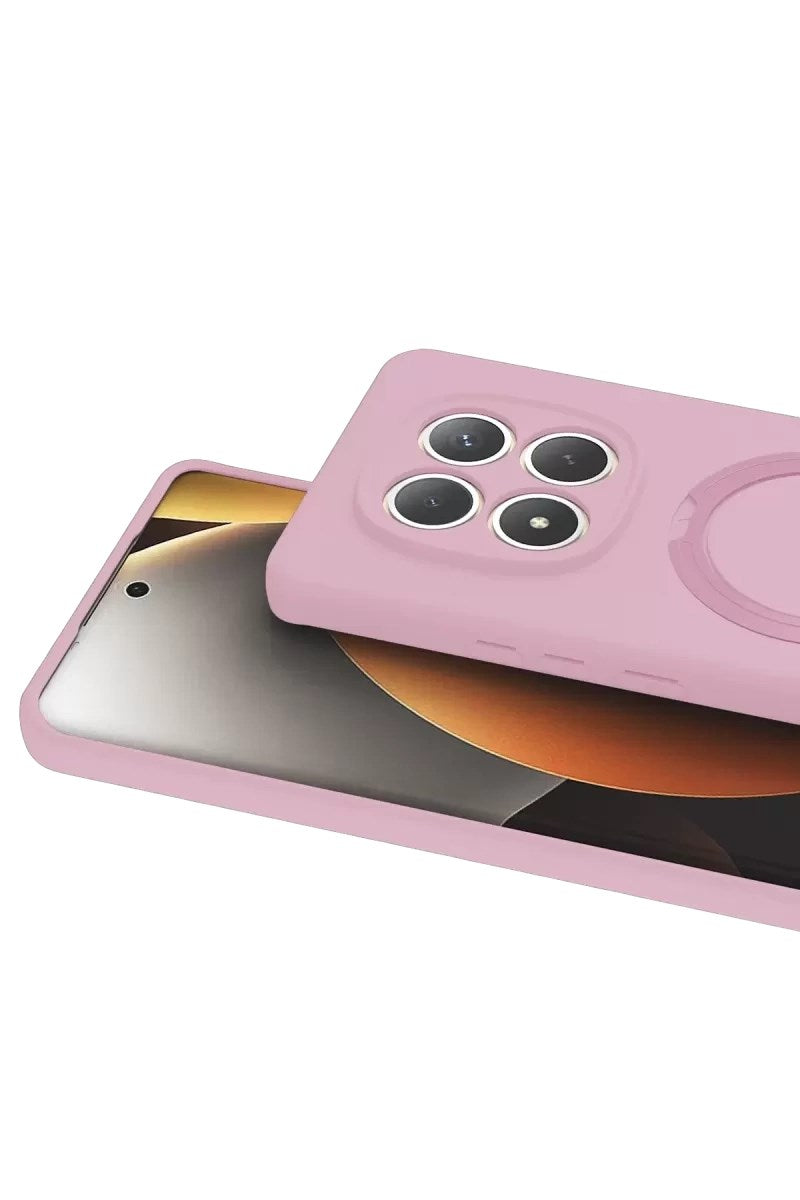 Mey İthalat® Redmi Note 15 4G Regal Magsafe Standlı Kapak - Açık Pembe
