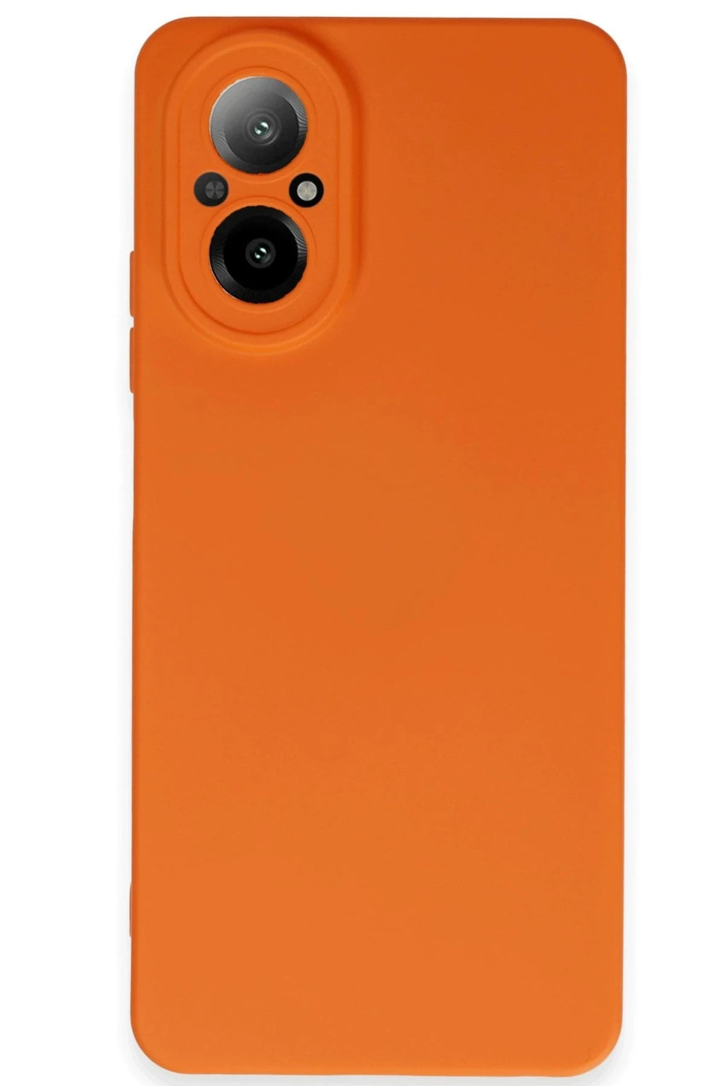 Mey İthalat® Realme 12 Lite Kılıf Nano içi Kadife Silikon - Turuncu