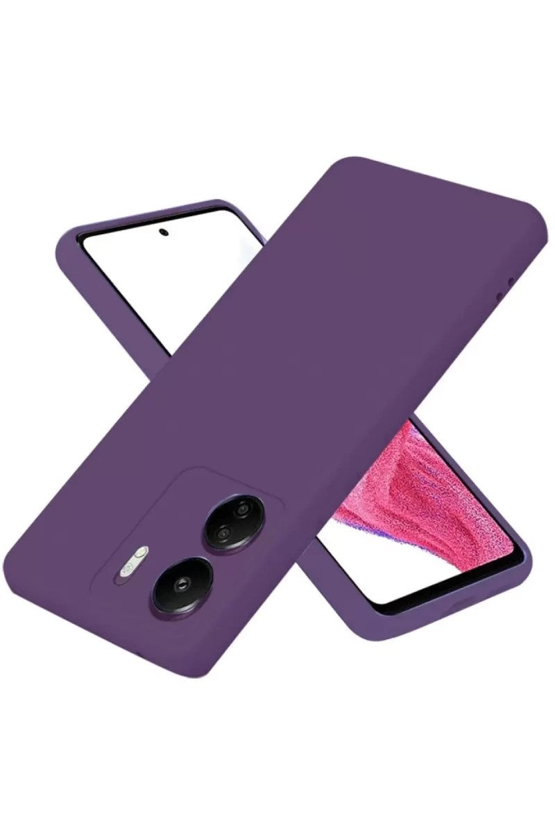 Mey İthalat® Redmi 13C Kılıf First Silikon - Mor