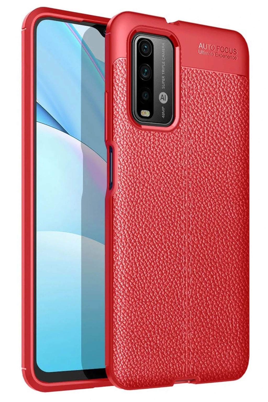 Mey İthalat® Redmi 9T Kılıf Auto Focus Kapak - Kırmızı