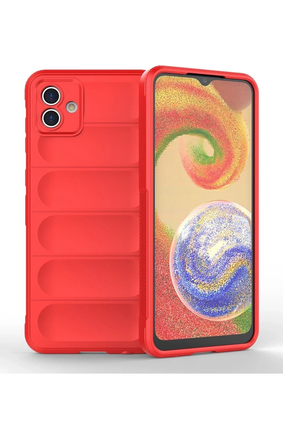 Mey İthalat® Samsung Galaxy A04 Kılıf Optimum Silikon - Kırmızı