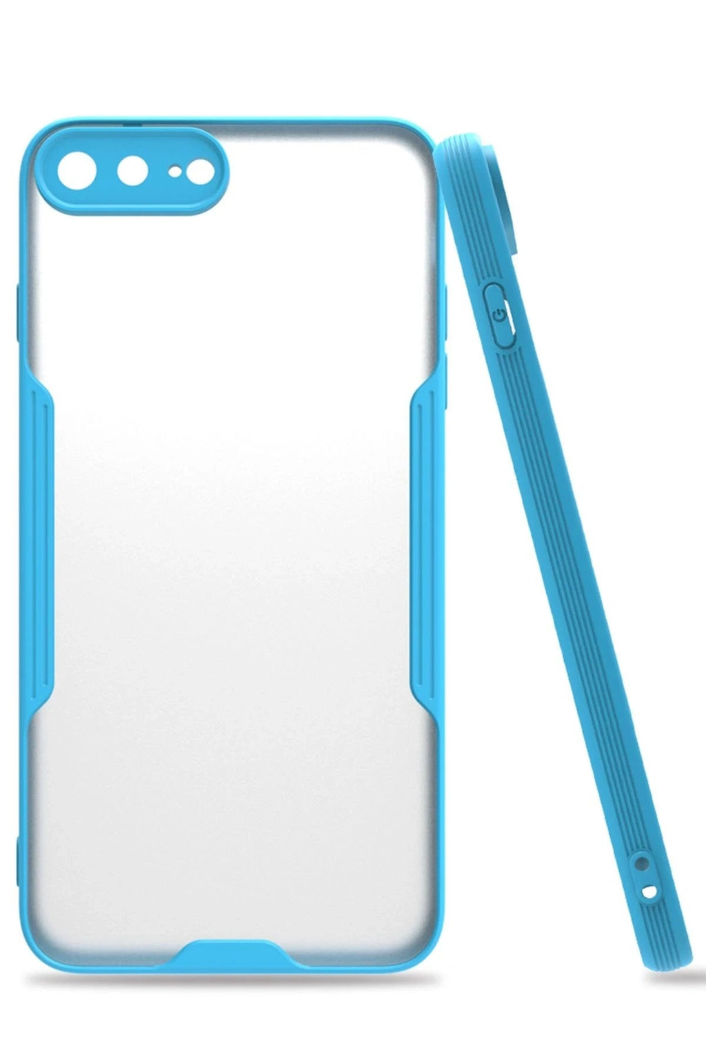 Mey İthalat® iPhone 7 Plus Kılıf Platin Silikon - Mavi